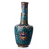 Vase en émail cloisonné Fleurs