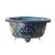 Jardinière en émail cloisonné Fleurs