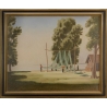 Tableau "Bord du lac", signé MARTIN 47