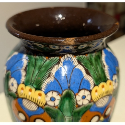 Vase en faïence de Thoune aux Hiboux