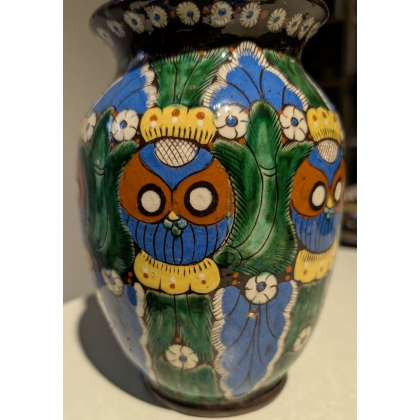 Vase en faïence de Thoune aux Hiboux