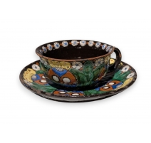 Tasse en faïence de Thoune aux Hiboux