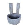 Fontaine demi-lune en granite avec double chêvre