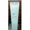 Paire de colonnes en marbre blanc sculptées