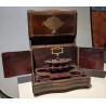 Liqueur cabinet with brass and tortoiseshell marquetry