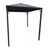 Pergola carrée en tôle noire