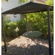 Pergola carrée en tôle noire