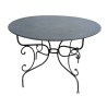 Table ronde en fer forgé noir