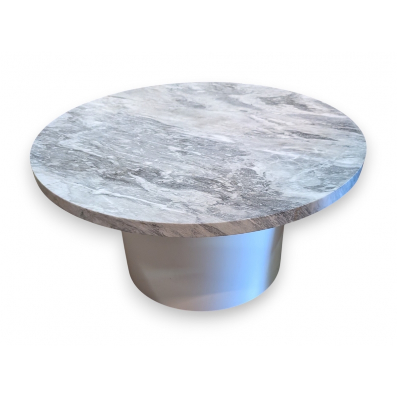 Table basse ronde marbre E15 par ENOKI