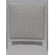 Paire de chaises style Louis XVI peintes en blanc