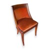 Chaise Empire Gondole, tissus orange