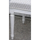 Paire de chaises style Louis XVI peintes en blanc