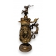 Chope en verre souflé et bronze doré