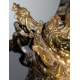 Chope en verre souflé et bronze doré