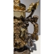 Chope en verre souflé et bronze doré