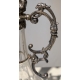 Carafe en cristal, monture en maillechort