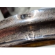 Boite ronde en cristal, couvercle en argent 830S