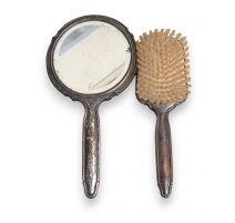 Garniture de coiffeuse en argent