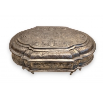 Boite en argent aux armoiries