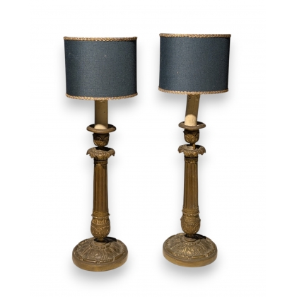 Paire de lampes Napoléon III