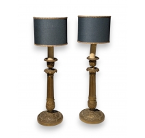 Paire de lampes Napoléon III