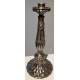 Paire de bougeoirs en argent