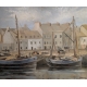 Tableau "Honfleur" signé L. WIDMER