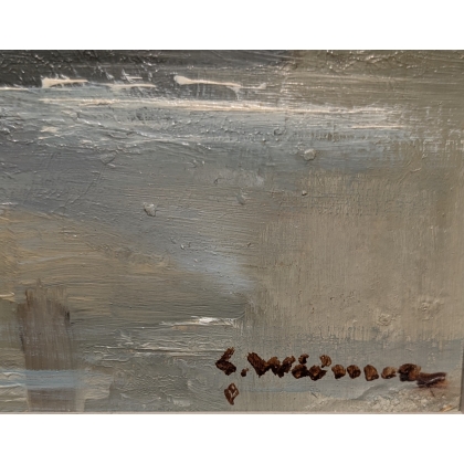 Tableau \"Honfleur\" signé L. WIDMER