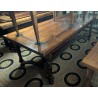 Table style Louis XIII en noyer
