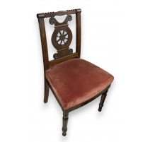 Suite de 15 chaises Directoires à dossier ajouré