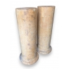 Paire de colonnes en scagliola