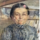 Aquarelle "Cuisinière" signé M. BEDOT-DIODATI