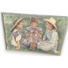Aquarelle "Trois jeunes filles"