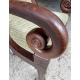 Suite de 4 fauteuils à crosse en acajou
