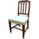 Chaise anglaise couverte de tissu beige