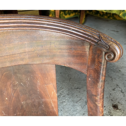 Paire de chaises gondoles en acajou
