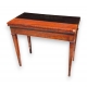Table à jeux rectangulaire Directoire en acajou
