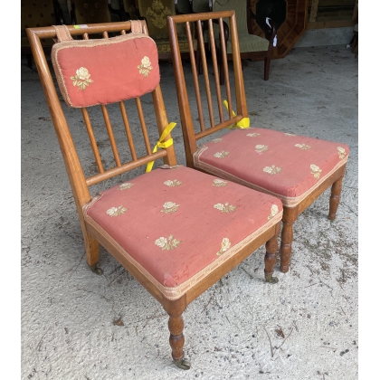 Paire de chaises de nourrice