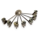 Suite de 4 appliques Empire en bronze