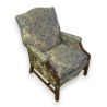 Fauteuil anglais en acajou, à coussin
