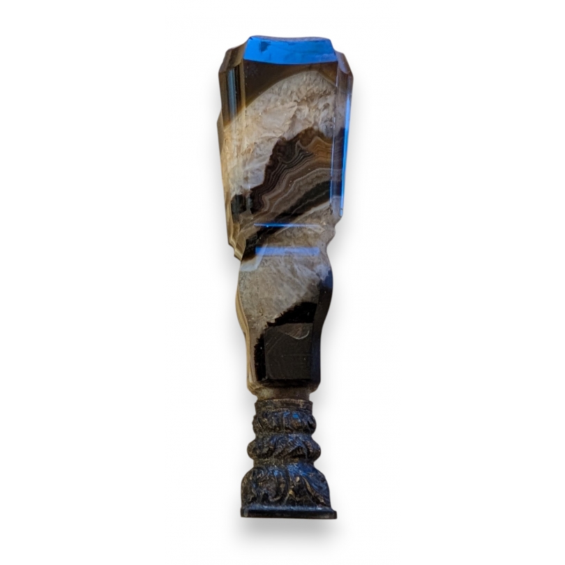 Sceau en onyx et argent SC