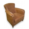 Fauteuil, modèle Helen, recouvert de cuir