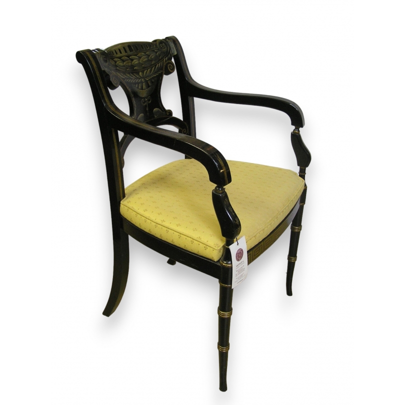 Regency-style armchair, ‘Bridge’ model, at  Moinat SA  – Antiques and home décor