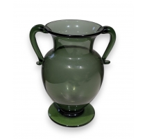 Vase avec anses en verre de Saint-Prex