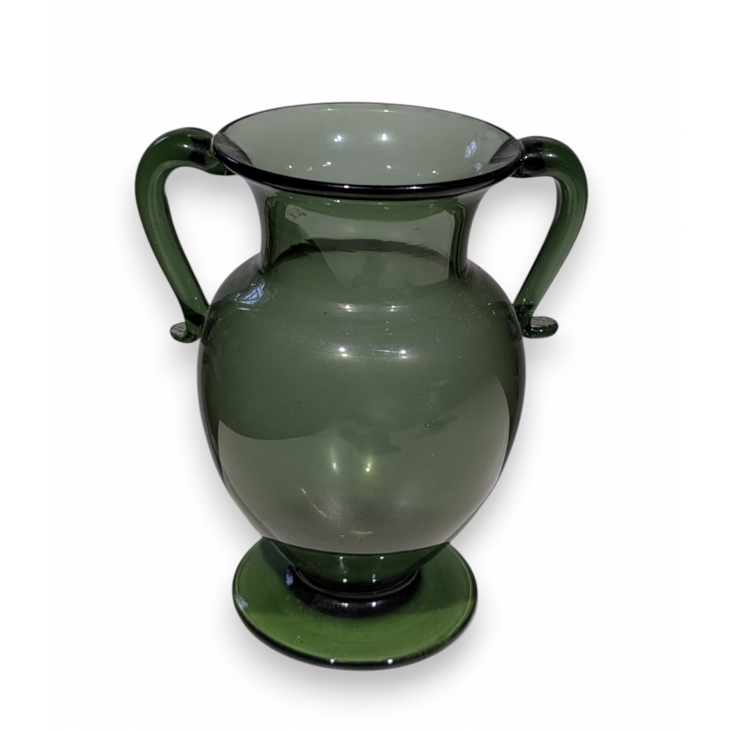 Vase avec anses en verre de Saint-Prex
