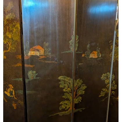 Paravent Art-Deco en laque par J.J. MENNET