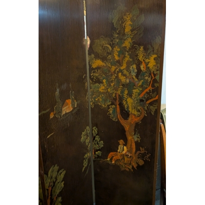 Paravent Art-Deco en laque par J.J. MENNET