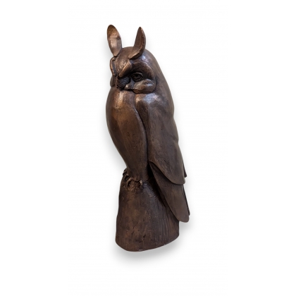 Bronze \"Hibou moyen-duc\" signé GICÉ