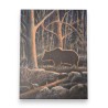 Tableau \"Ours au crépuscule\" signé GICÉ 25