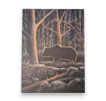 Tableau "Ours au crépuscule" signé GICÉ 25